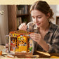 Rolife DIY Miniature House Kit Pet Store Dollhouse Wooden 3D Puzzle Model Building Kit with LED Light for Home Decor Suitable for Adults and Kids