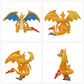 Evolution Mega Charizard Y Plush Toy Doll Pocket Monster Anime Dragon Stuffed Toy Soft Peluche Animals Gift Kids