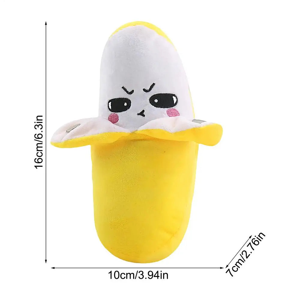 Banana Toy Touch-Sensor Interactive Piano Sound Doll Plush Musical Piano Fake Banana for Kids Young Children Birthday Party Sofa