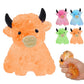Glitter Highland Cow Toy, Cute Fidget Stress Relief Toy, Soft Animal Toy   Anti-Anxiety Sensory Toy for ADHD