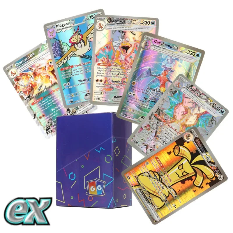 60/100Pcs English Pokemon Cards Shining MEGA GX Vmax TAG EX Vstar V Collection Cards Toys Children Gift