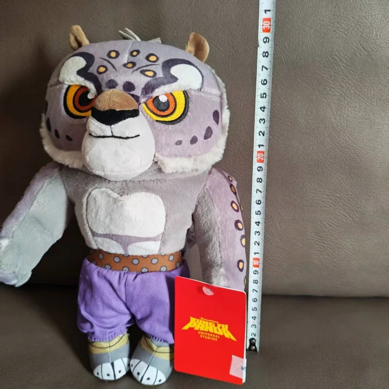 Universal Studios Kung Fu Panda Tai Lung Snow Leopard Plush Toy - Official Beijing Resort Collectible Souvenir Doll