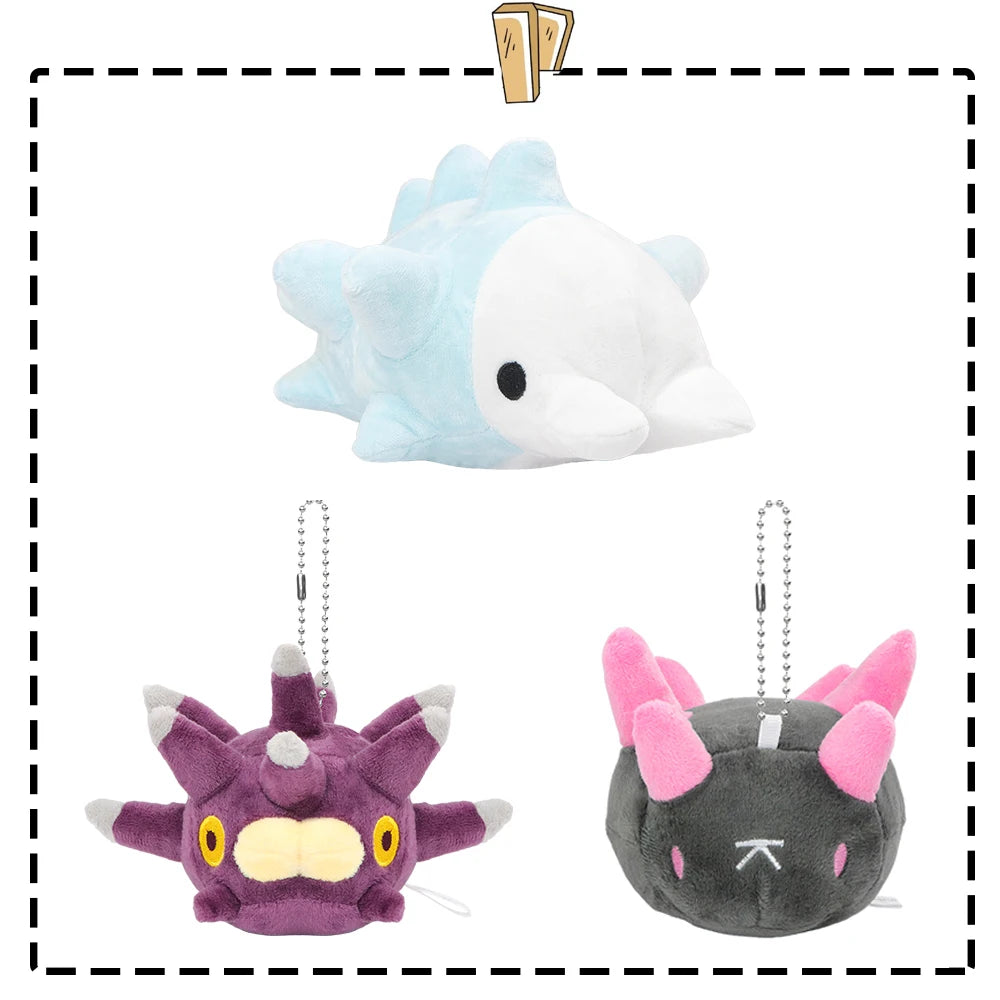 13/22/33cm Snom Sea Cartoon Plush Doll Pyukumuku Sea Urchin Cute Plush Kawaii Keychain Costume Decoration Birthday Gift for Kid