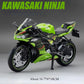 1:12 Sportster Model Toy Motorcycles Alloy Diecast Nijia ZX-6R Motorbikes Sound Light Shock Absorption Rubber Tires Kids Gift