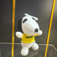 3piece 11CM Cute high quality Peanuts Snoopy Plush pendant toys Snoopy dog Woodstock KEY CHAIN animal toys