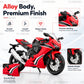 1:18 Scale Mini R1 GSX1000R CBR1000RR, Motorcycle Toy Model Cast Alloy, Vehicle Series, Shock Absorption Design, Children's Gift
