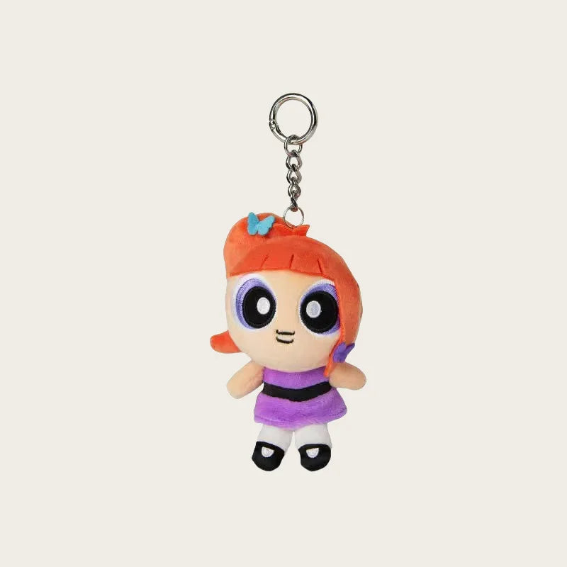 *Cartoon Anime The Powerpuff and Girls Series Plush Toy Keychain Kawaii Character Cute Stuffed Toy Backpack Key Chain Girls Gift
