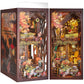Book Nook Kit Magic House DIY Wooden Puzzle Bookshelf Insert Decor Dollhouse Model Bookend Building Home Decoration Gifts