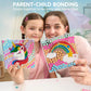 JOYFY 4PCS Window Art 2-in-1 Gems and Gels Suncatcher Diamond and Gels Arts & Crafts Toys for Kids Christmas Birthday Gifts