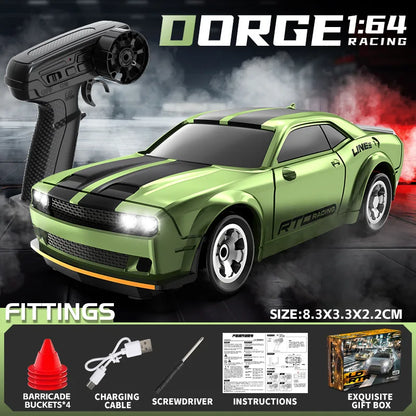 Mini 1/64 4WD RC Drift Car High Speed Remote Control Off-Road Racing Vehicle Desktop Pocket Drifting Car Toys Children Boy Gifts