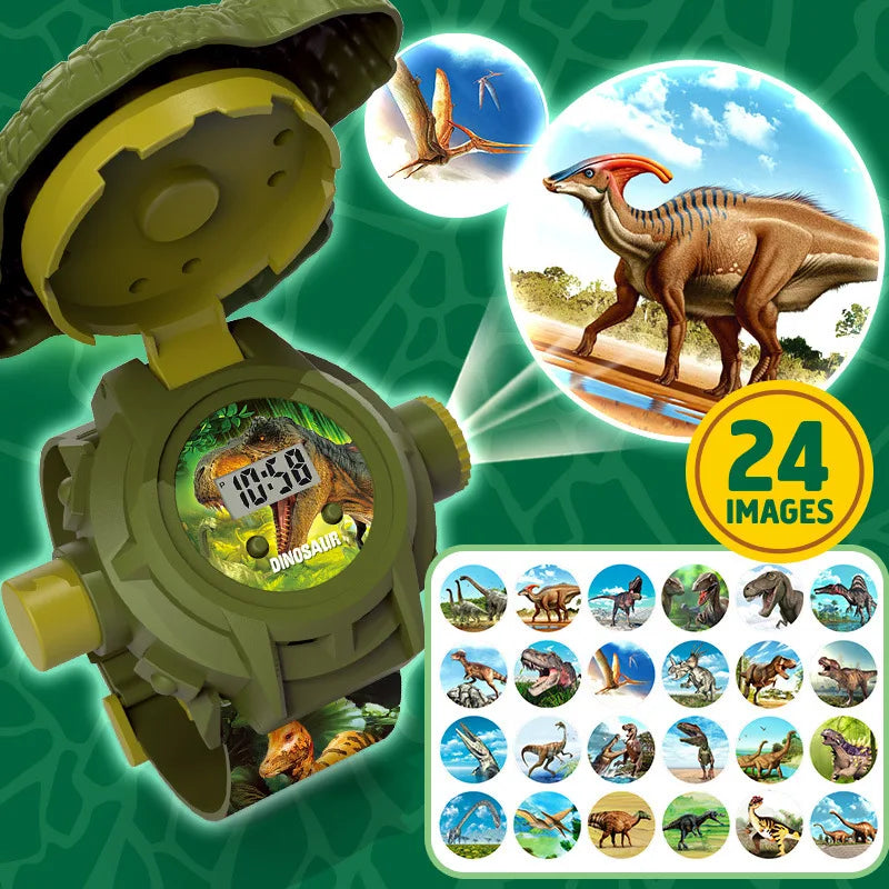 Kids Educational Projection Watch Light Up Dinosaur Toy Christmas Gift Perfect Childrens Party Favor Pack Ideal Present