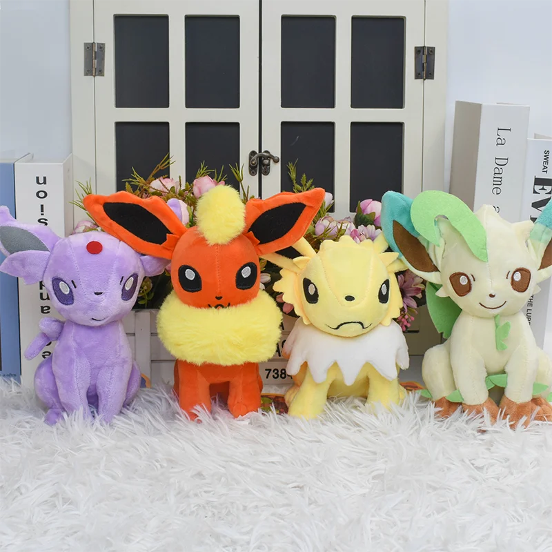 32 Style Eevee Plush Toy Pokemon Eeveelution Umbreon Vaporeon Jolteon Flareon Espeon Leafeon Cartoon Stuffed Animal Doll Peluche