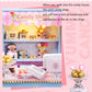 Wooden Miniature Doll House DIY Small House Kit Making Room Toys 3D Puzzle Assembly Building Model Toys for Birthday Gifts