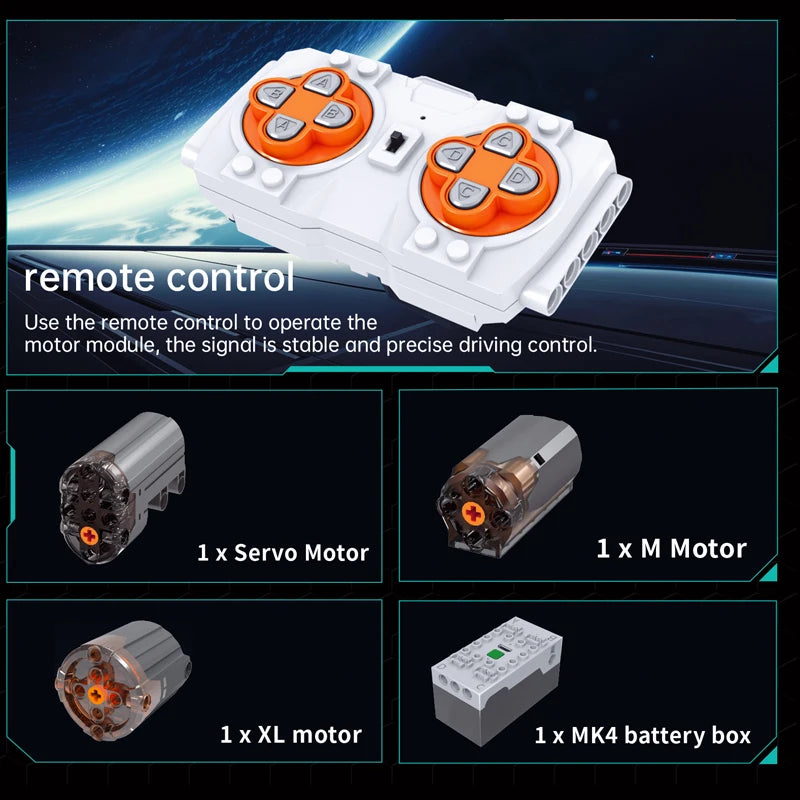 Mould King 13201 Technical Car Toys RC American Truck Building Block Motorized Enginerring Truck Brick Set Kids Christmas Gift