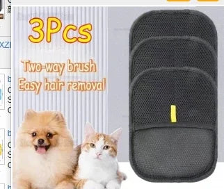 Dog Glove Brush Cat Hair Glove Wool Removal Glove Reusable Pet Hair Remover Grooming Mitt for Shedding Cats and Dogs