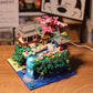 3319PCS Cherry Blossom Building Set, Japanese Architecture Sakura Micro Block Building Set for Adults, Collectible Creative Gift
