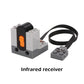 MOC Power Functions Servo Train Motor Battery Box Switch Light IR Remote Control Receiver Technical Parts Set Building Blocks