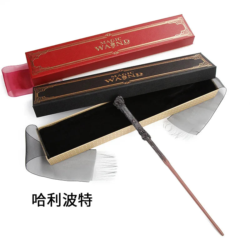 2026Anime Harri Pottee Show Metal Core Magic Dumbledore Wand Children Decoration Toy  For Kids Hermione Bacchetta Di Magic Stick