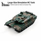 TONGLI Large RC Battle Tank Tracked Off-Road Vehicle, Rechargeable Battery, Multi-Channel Control, Turret Rotation & Elevation, Realistic Sound & Light Effects, All-Terrain Driving, Battle Interaction, Indoor & Outdoor Use, G