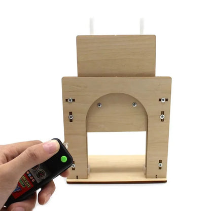 DIY Self Made House Garage Model Electric Door Kit Technology Invention Puzzle Handmade Indoor And Outdoor Children's Toys Toys