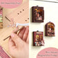 Fridge Magnet DIY Book Nook Kit 3D Puzzle Toy Dollhouse Shop Animal Mini House Furniture Creative Assembly Model Decoration