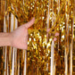 Metallic Tinsel Foil Fringe Curtains Photo Backdrop Glitter Streamers Foil Fringe Backdrop Curtain for Xmas Wedding Background