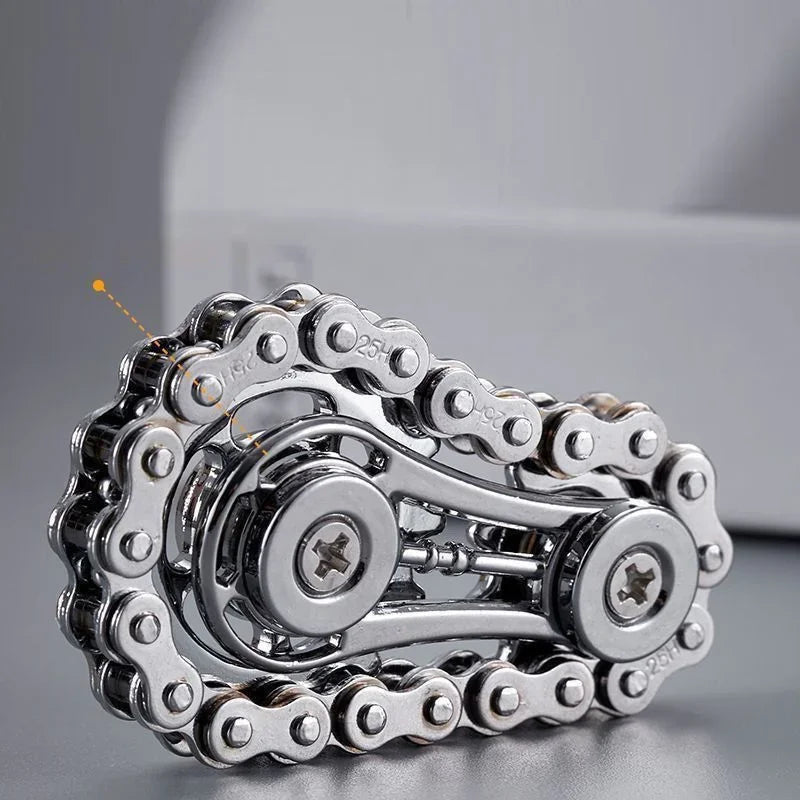 Chain Tooth Mechanical Flywheel Fidget Spinner Antistress Anxiety Metal Bike Chains Spinner EDC Toys for Children Adult Hand Toy