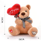 kawaii mother kids Stuffed Toys Soft Love Bear Plush Animal Toy Cute Girlfriend Gift Valentine's Day Present Room Bed Desk Decor