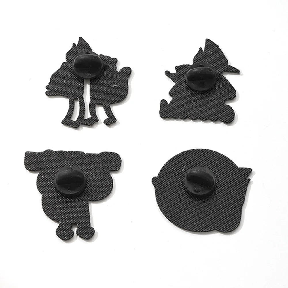 5-15Pcs Random Mixed Anime Metal Enamel Pins Cute Movie Character Brooch Fashion Lapel Badge on Hat Bags Fans DIY Gift