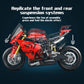 KAVOWORLD 1:5 Red Sport Motorcycle Building Blocks Set 2024pcs Technic Racing Super Motorbike Model Kids DIY Toys Gifts For Boys
