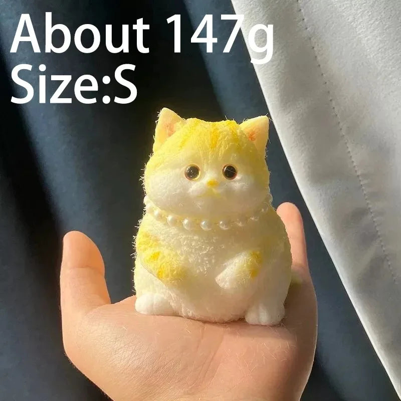 Kawaii Lucky Cat Siamese Cat Soft Slow Rising Squeeze Stress Relief Sensory Fidget Toy Plush Desktop Ornamen Anxiety Relief Toy