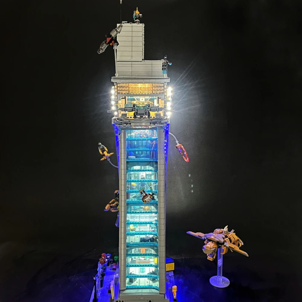 BYB LED Light Kit For 76269 Avengers Tower Building Blocks Decorative Lamp Remote Control Not Include  Building