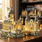 Magic Movie Castle School Micro Building Blocks Street View Architecture MOC Architecture Scenery Toy Christmas Birthday Gifts