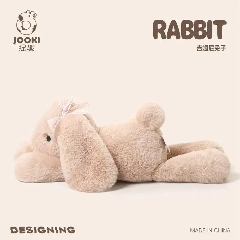 35cm New Simulated Shy Rabbit Doll Stuffed Plush Toy Cartoon Anime Cute Pillow Children's Birthday Gift Fun Doll