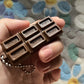 Japanese Simulated Chocolate Fidget Toy Bendable Stress Relief Keychain Creative Gift