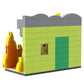 299PC MOC This is Fine Dog Building Block Kit Cartoon Fire Meme Vignette Hound Dog Animal Brick Model Toy For Children Gifts