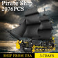 2076PCS Pirate Ship Building Blocks Model Sailboat Ornament Collection DIY Assembly Educational Bricks Toys Gifts For Kids Adult