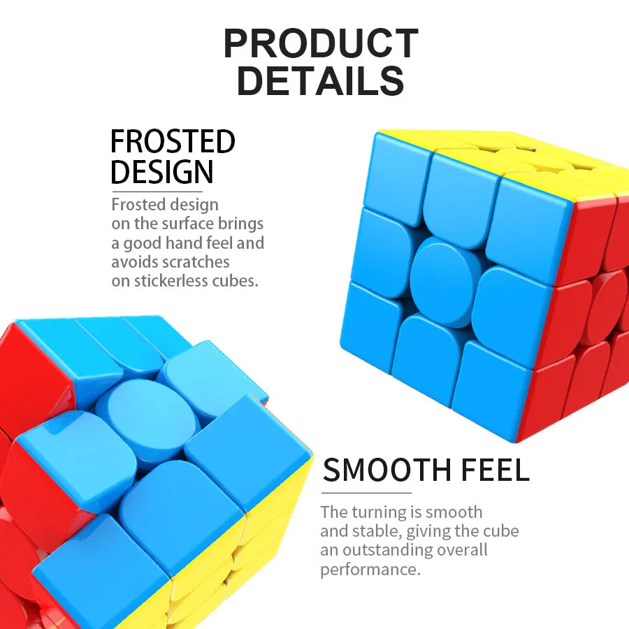 3x3x3 cubic stickerless stress relief puzzle professional education smooth speed competition children's toy gifts
