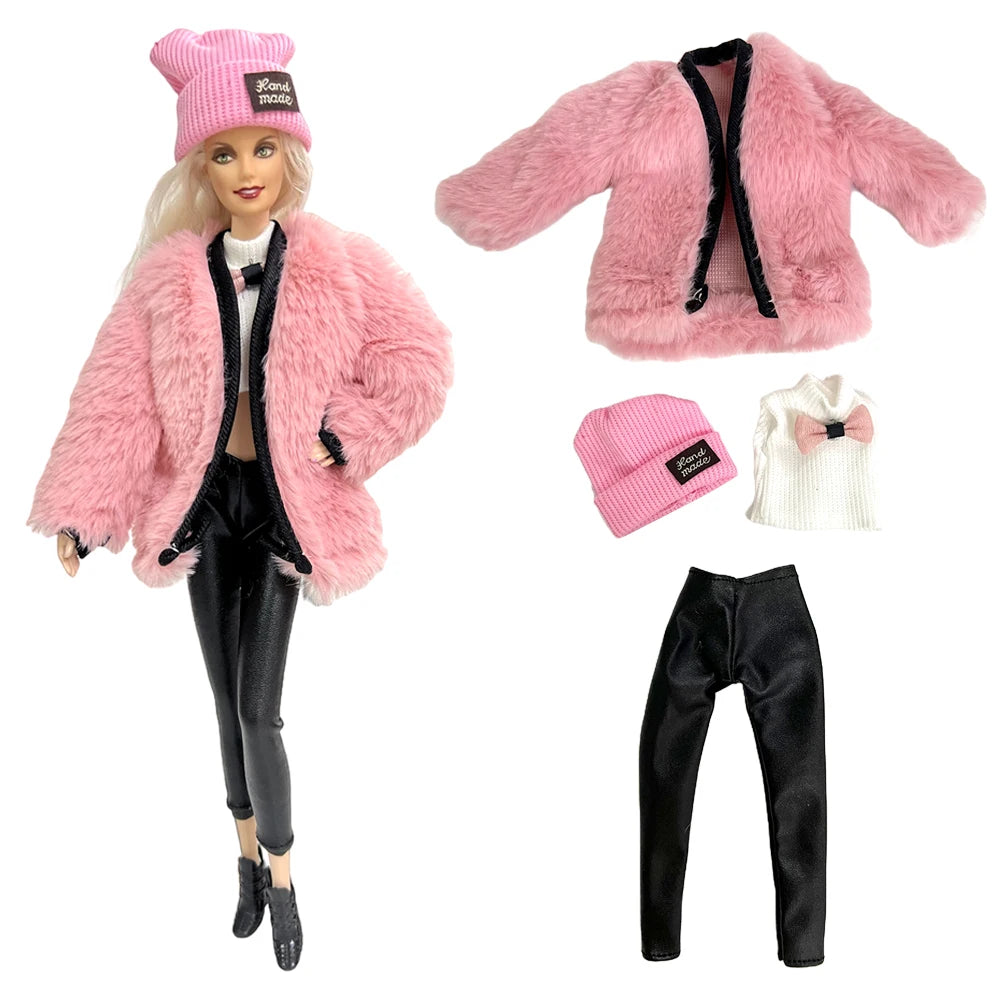 NK 1/6 Doll Princess Hot Sell Fashion Doll Dress Pink Suit For 11.5 Inch Doll Clothes Hat For 29CM Dolls Accessories Gift Toy JJ