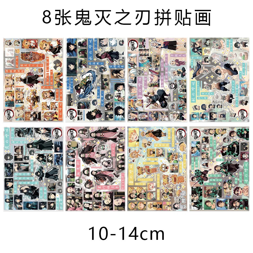 New Demon Slayer Tokitou Muichirou Tomioka Giyuu Creative Anime Peripheral Stickers Two-Dimensional Cartoon Decorative Stickers