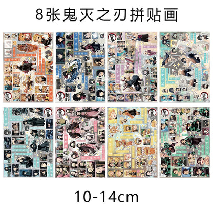 New Demon Slayer Tokitou Muichirou Tomioka Giyuu Creative Anime Peripheral Stickers Two-Dimensional Cartoon Decorative Stickers