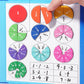 Magnetic Fraction Puzzle Set – Montessori Math Learning Toy for Kids