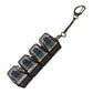 LED Keyboard Keychain Fidget Toys Crystal Clicker Sensory Toy for Stress Relief Keyboard Keychain Fidget Gadget for Adults Kids