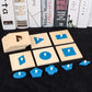 10PCS Set Wooden Geometric Peg Board Montessori Math Materials Educational Shape Matching Toys For Kids Boys Girls