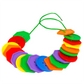 30 Pcs Montessori Toys Educational Toys for Children Early Learning Geometric Blocks Threading Buttons Teaching Aids GYH