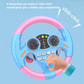 Children's Steering Wheel Toy, Simulated Co-Pilot 360-Degree Rotating Music Steering Wheel, Educational Enlightenment Toy