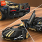 KAVOWORLD 1:14 Scale Supercar Building Blocks Set 1280PCS Black Gold Sports City Car Building Toy with Movable Tail Openable Cockpit DIY Construction Model Kit Perfect Birthday Christmas Gifts