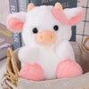 20cm/7.87in Cute Cow Plush Toys Cartoon Colorful Strawberry Bull Stuffed Animal Cattle Soft  Plushie Doll Decor For Party Gift