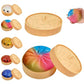 Glitter Dumpling Squishies Toys With Steamer Box Simulated Dough Adult And Child Squeeze Toys For Stress Relief Prank Props