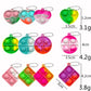 30PCS Pop Fidget Toys Mini Pop Keychains Toddler Toys Fidgets Pack Sensory Toys Bulk Packs Reduce Pressure Party Favors Gifts
